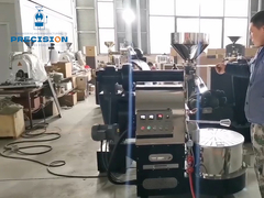 6 kg καφέ ψητήρα μπορεί να προσαρμοστεί με το χρώμα του σώματος, το λογότυπο και την πλάκα ψύξης