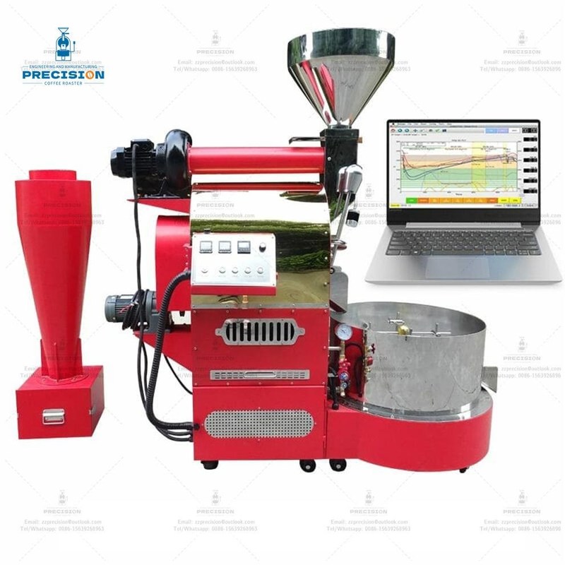 Βιομηχανικές 2kg 3kg 6kg Tostadoras De Cafe Καφετιέρα Καφετιέρα Giesen Εμπορική μηχανή ψησίματος καφέ για το σπίτι και τη ψησίστρα